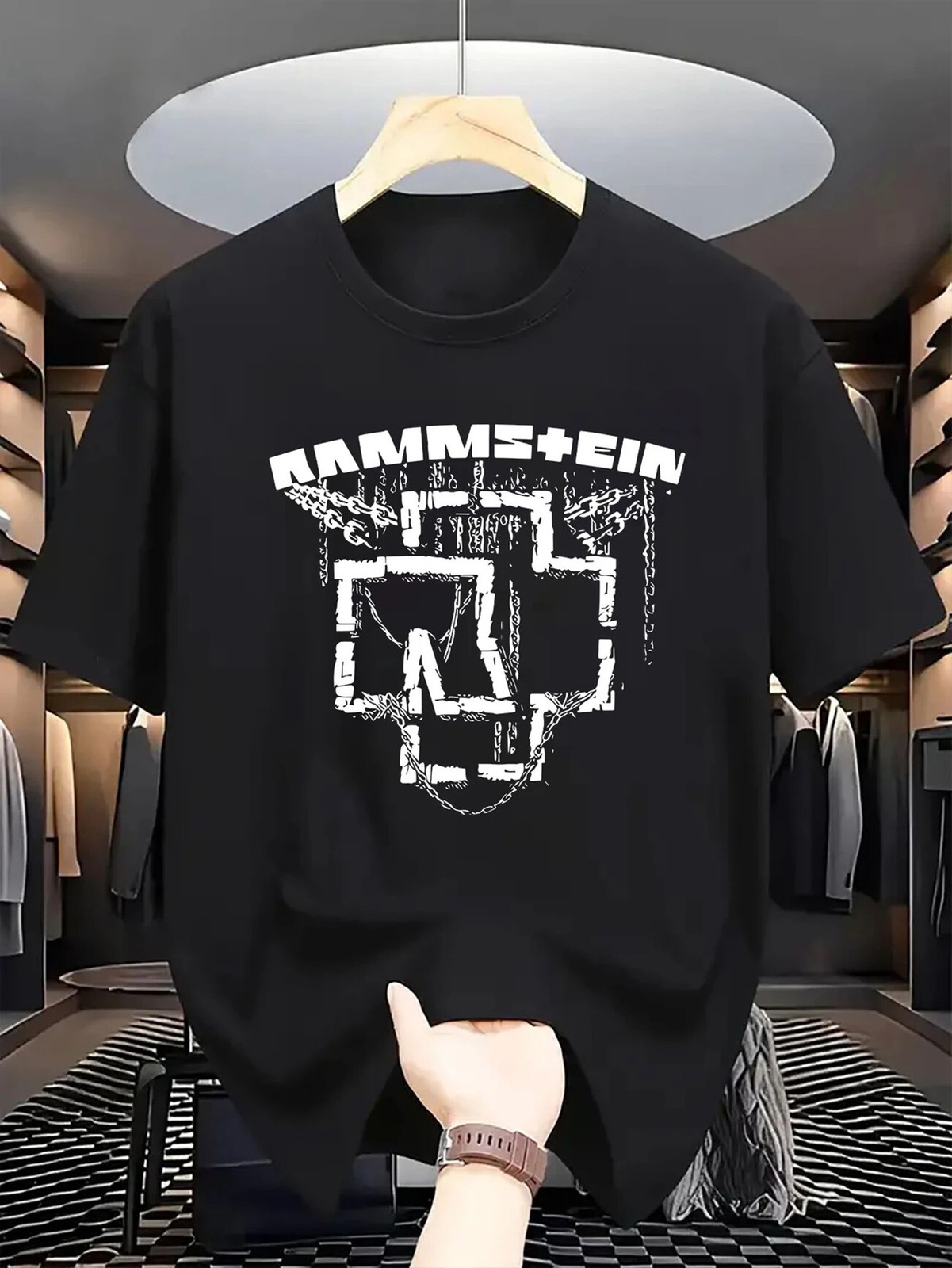 Rammstein Merch Core Men's Heavyweight 100% Cotton T-Shirt - 180gsm Industrial C gallery