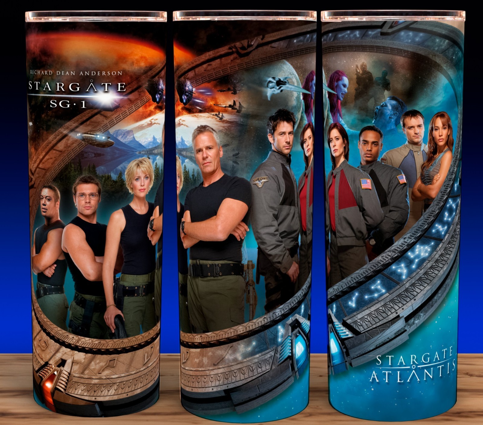 Stargate SG-1 and Stargate Atlantis SciFi TV Show Cup Mug Tumbler 20oz