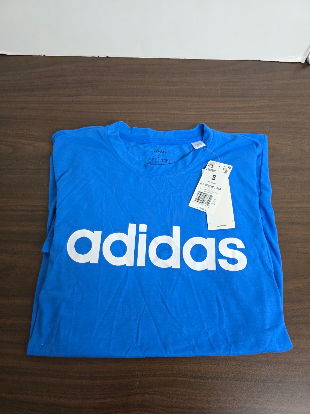Adidas Men’s Multisport T-Shirt glory blue-white (FM0200) Small New