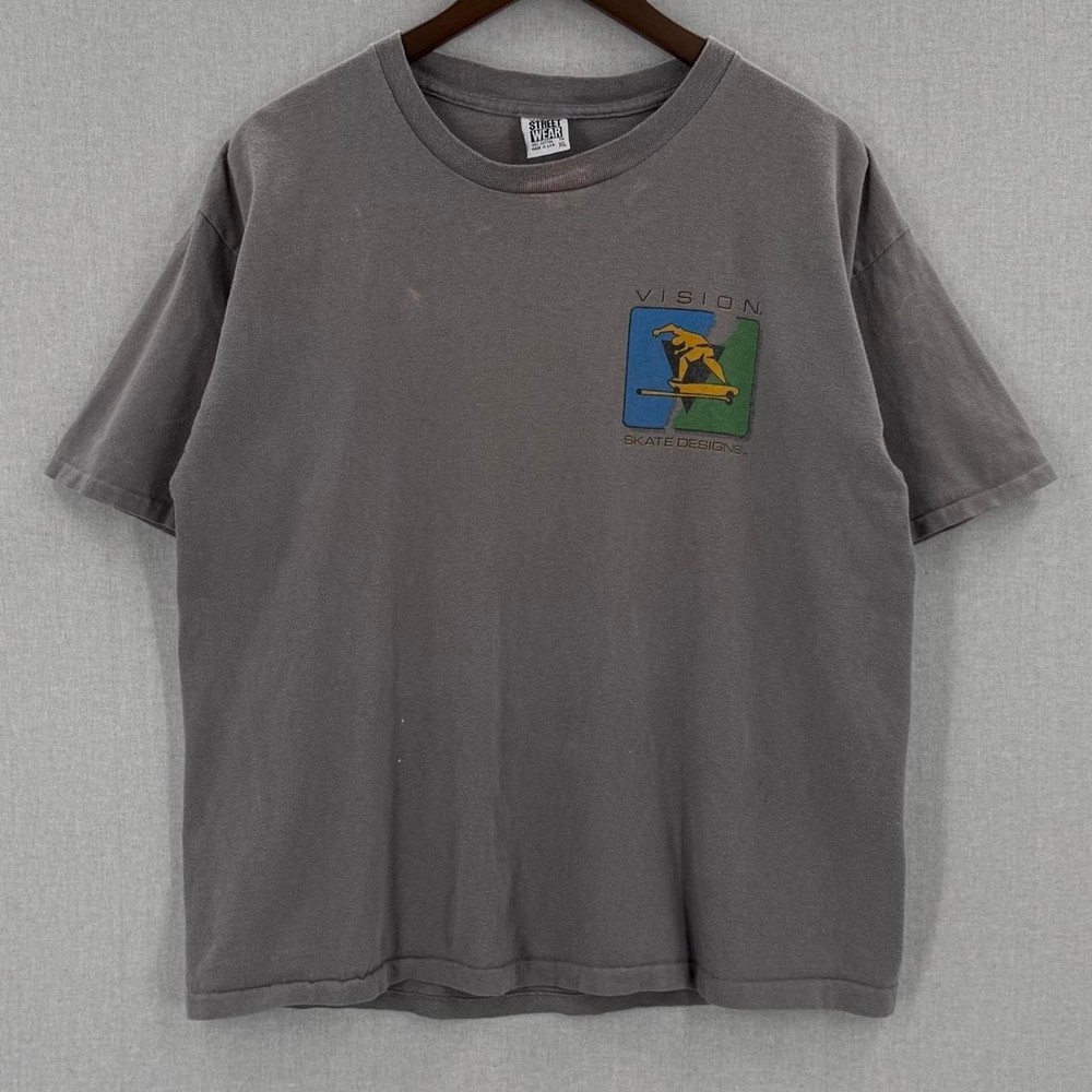 Vintage 1987 Vision Skate Tom Groholski Pro Model Shirt Size XL