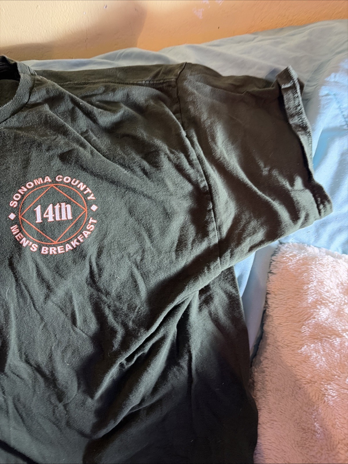Sonoma County Men’s Breakfast For Narcotics Anonymous T-Shirt Forest Green Xxx gallery
