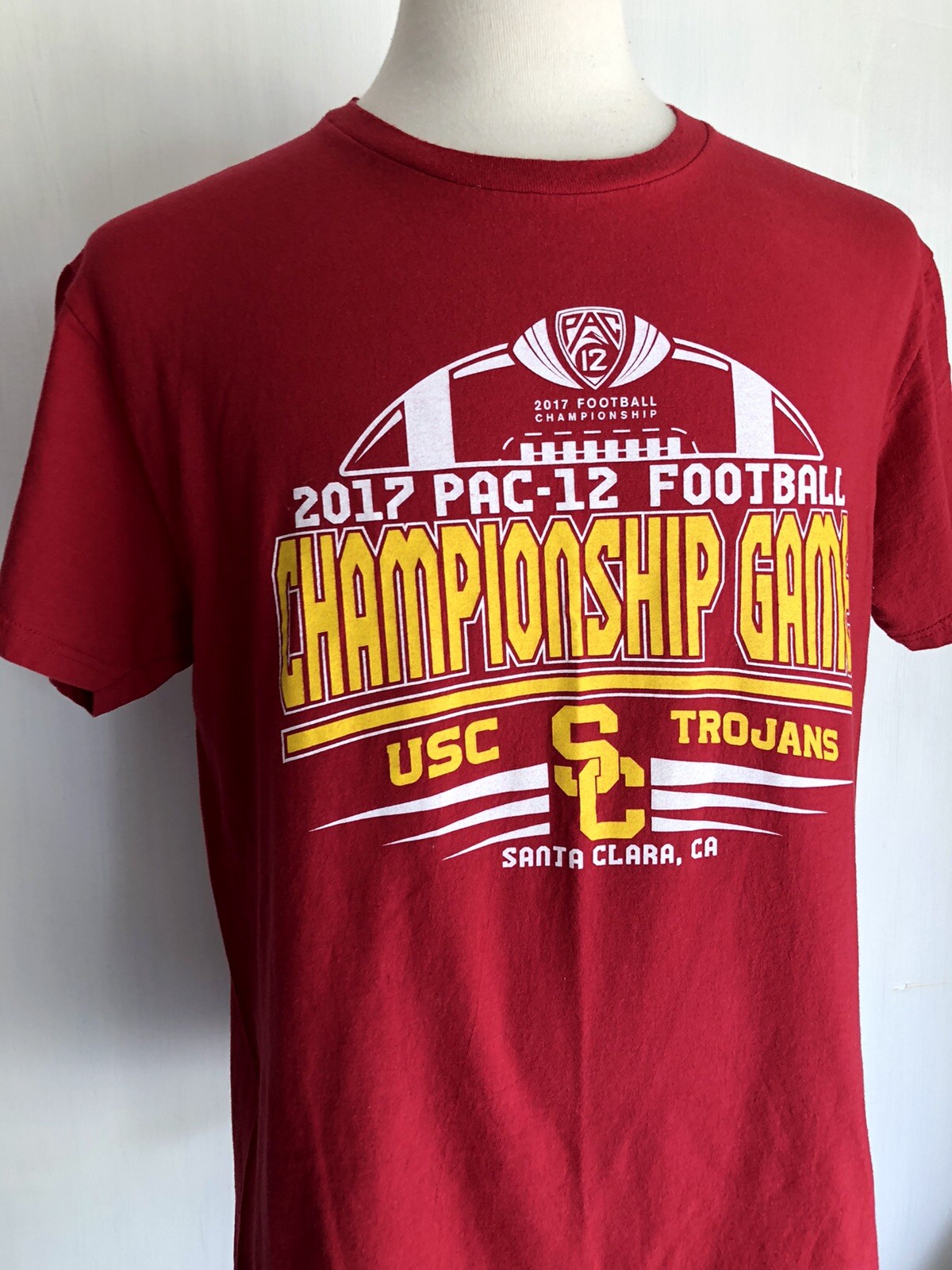 USC TROJANS (2017) Official Pac-12 Football Championship Game T-Shirt Size Large gallery