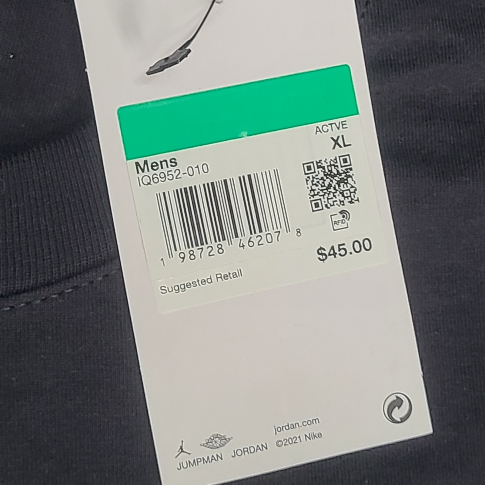 Jordan Shirt Mens XL Black AJ3 Pure Money Cash Jumpman Nike Air Cotton Tee gallery