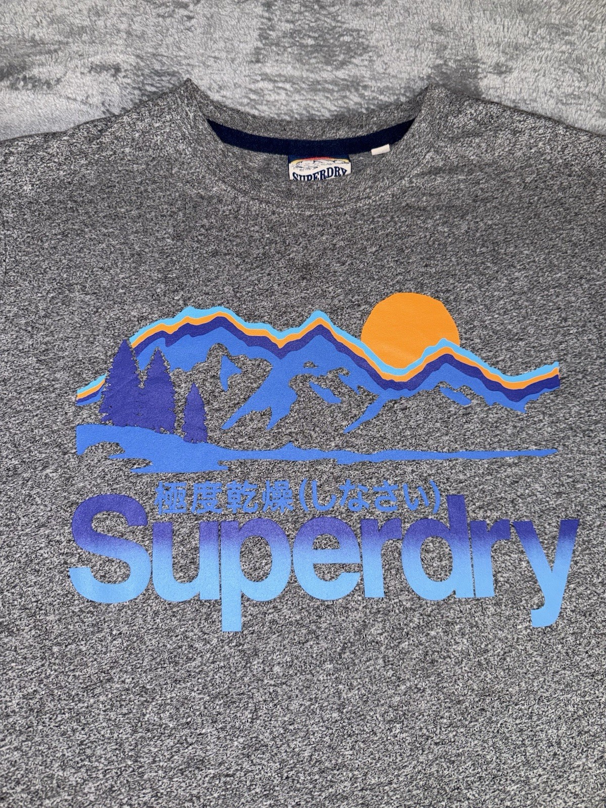 Superdry Mens Great Outdoors Logo T-Shirt Size Medium Gray Short Sleeve gallery
