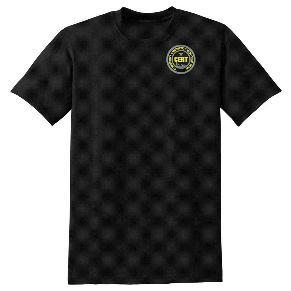 CERT Community Emergency Response Team Embroidered Tee Shirt #1073-8000