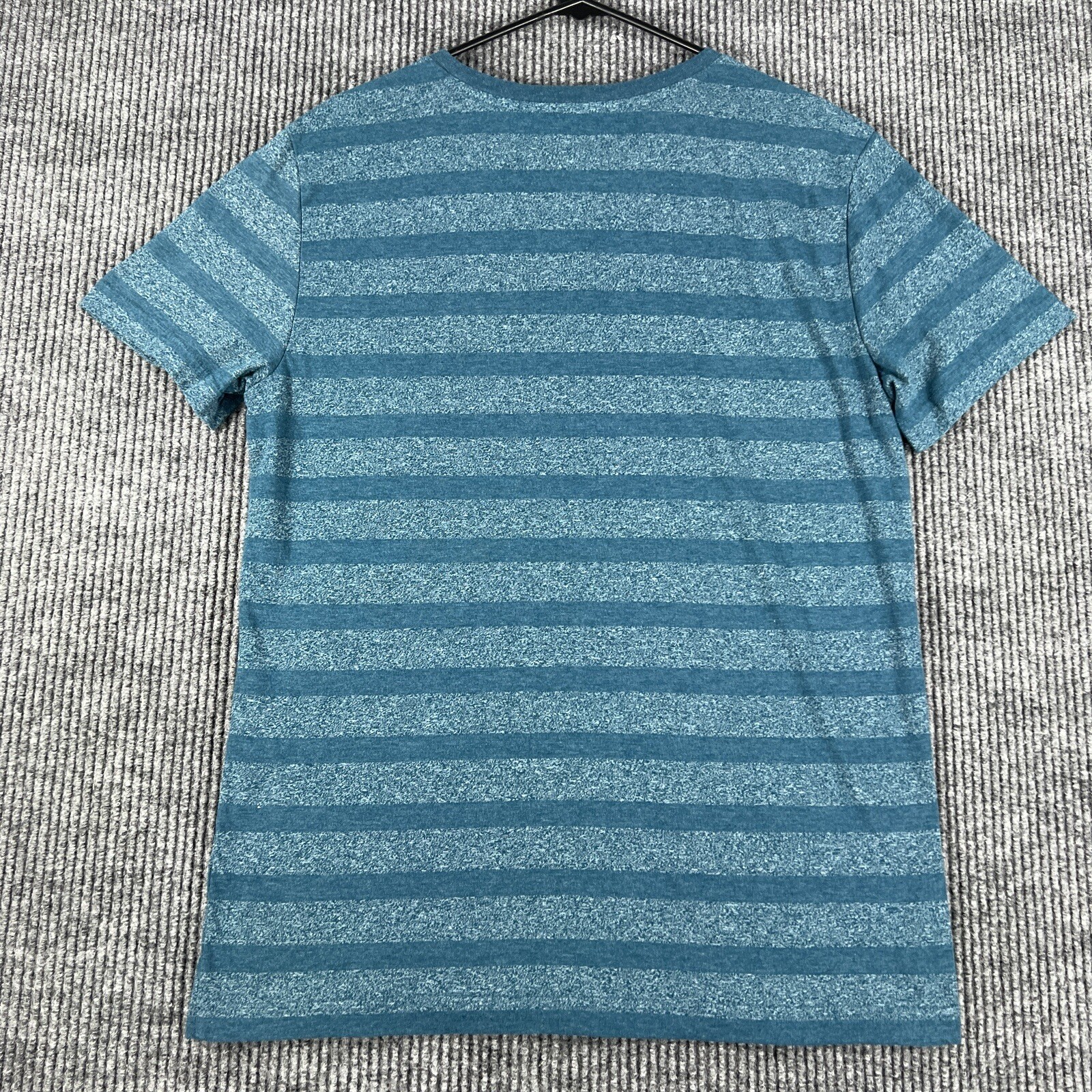Amplify Shirt Mens Large Blue Striped Short Sleeve Soft Lightweight V Neck gallery