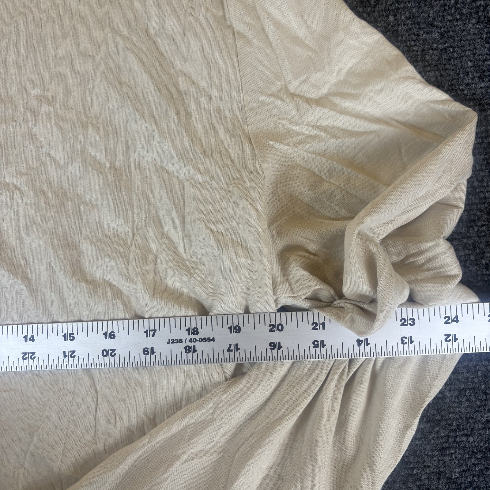 Express Henley Shirt Mens Large Cream Pima Cotton Regular Fit Casual Long Sleeve gallery