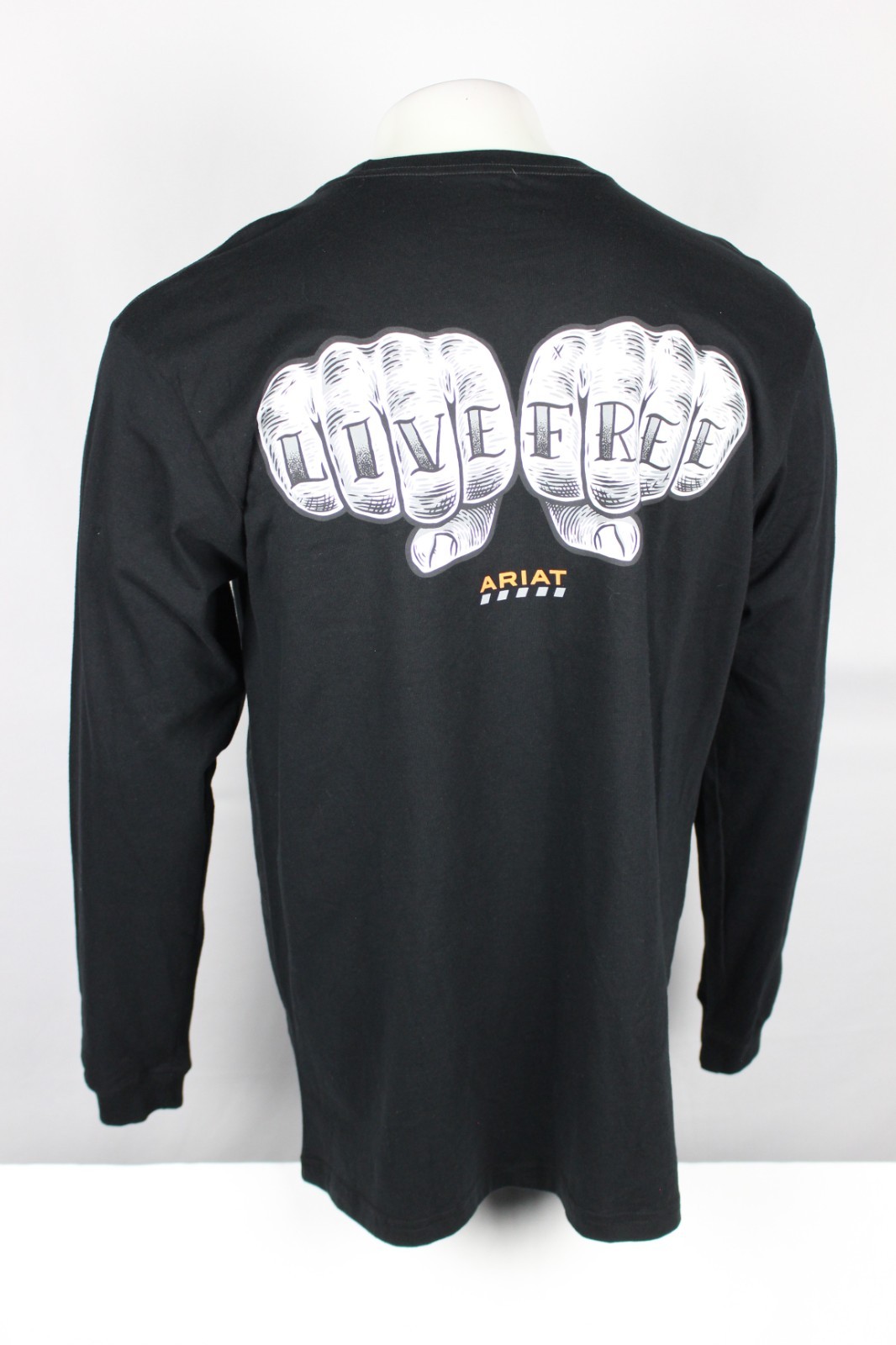 Ariat Men's Rebar Cotton Strong Bare Knuckle Live Free Pocket T Shirt Black gallery