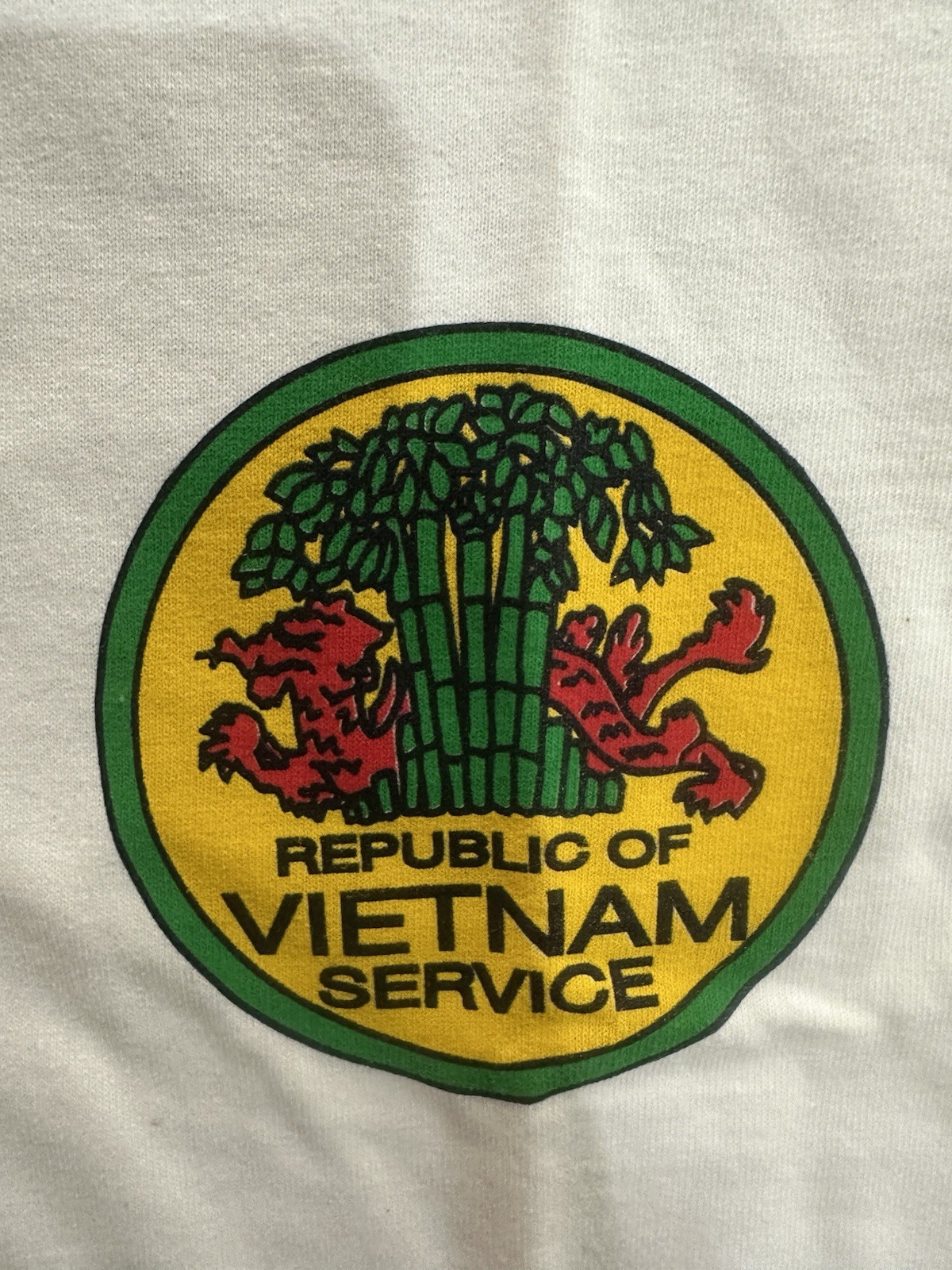 Vietnam Veteran Flashback T Shirt Mens L White POW MIA Republic Of Vietnam gallery