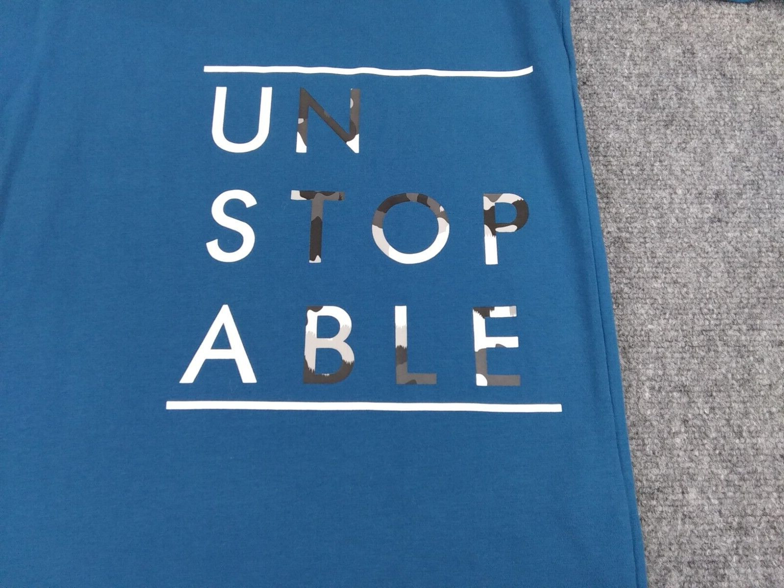 Under Amour T-Shirt Mens Extra Large Blue Sleeve Cotton Elastane Polyester gallery