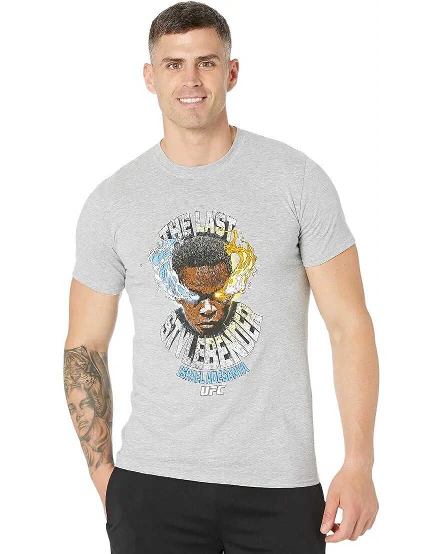 Israel Adesanya The Last Stylebender MMA Graphic Grey T-Shirt Men’s Size Large gallery