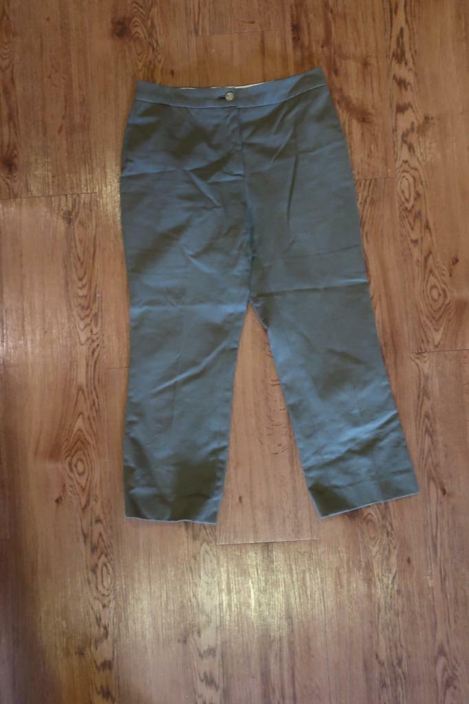 WOMENS MICHAEL KORS OLIVE GREEN CROPPED PANTS 4 * gallery