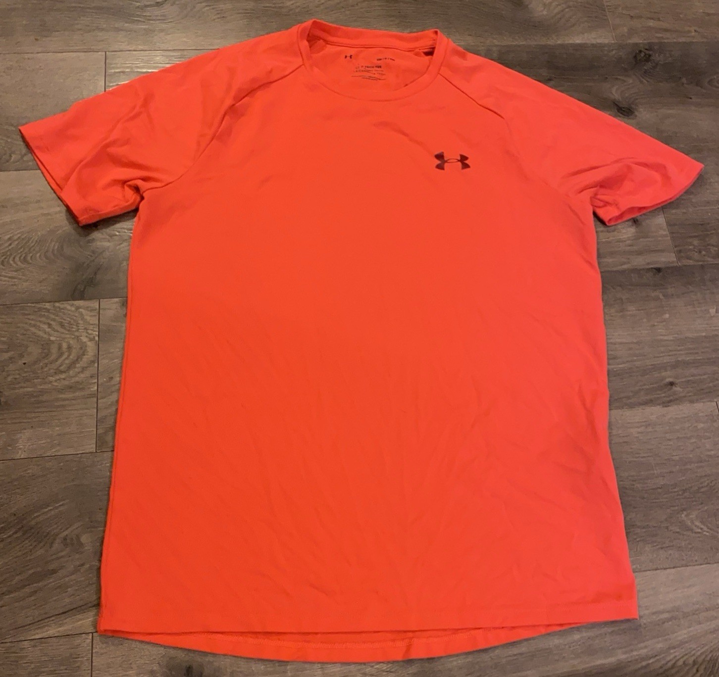 Under Armour Orange 1326413 Men’s UA The Tech Tee 2.0 SS T-Shirt SZ S P2p 18.5”
