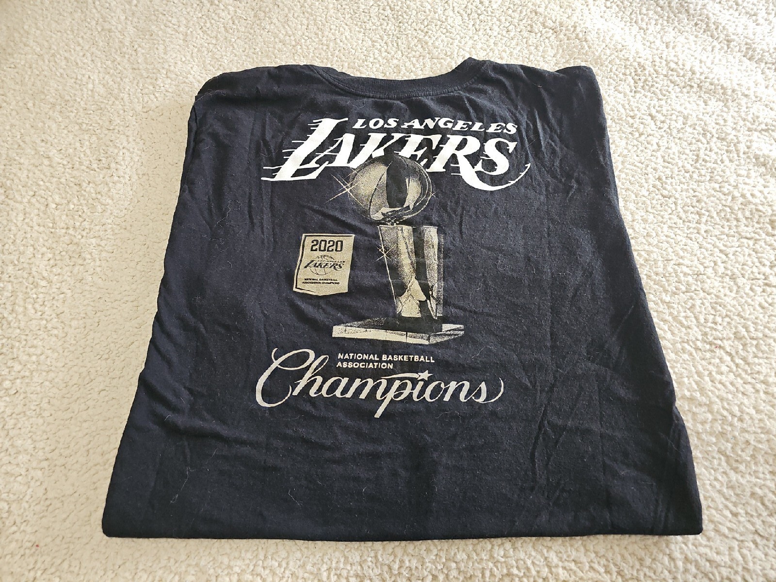 Los Angeles Lakers Nike 2020 NBA Finals Champions Celebration TShirt SZ XL gallery