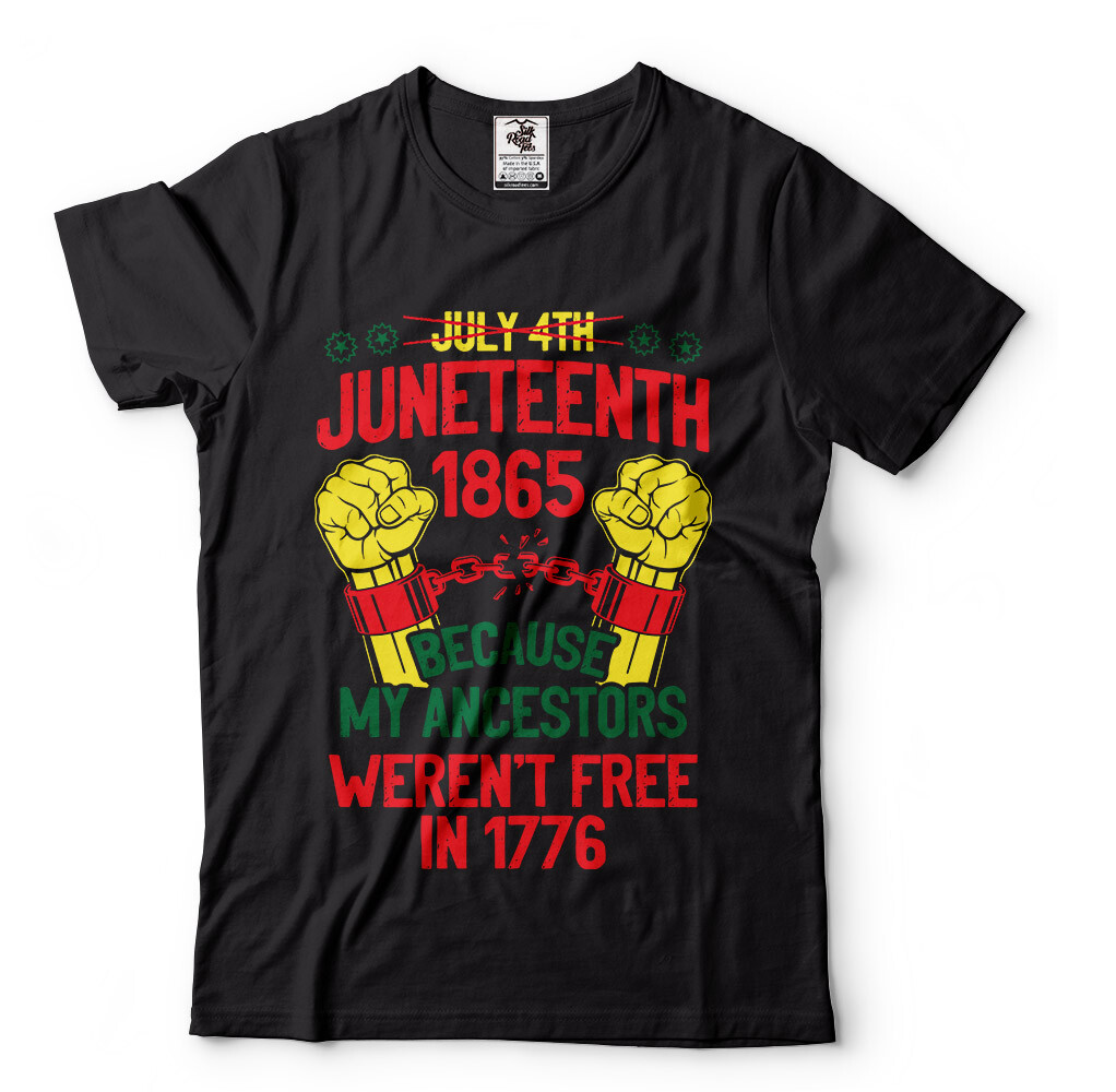 Black Freedom Juneteenth T-shirt 1865 Celebration Tee shirt 4th of July fourth T gallery