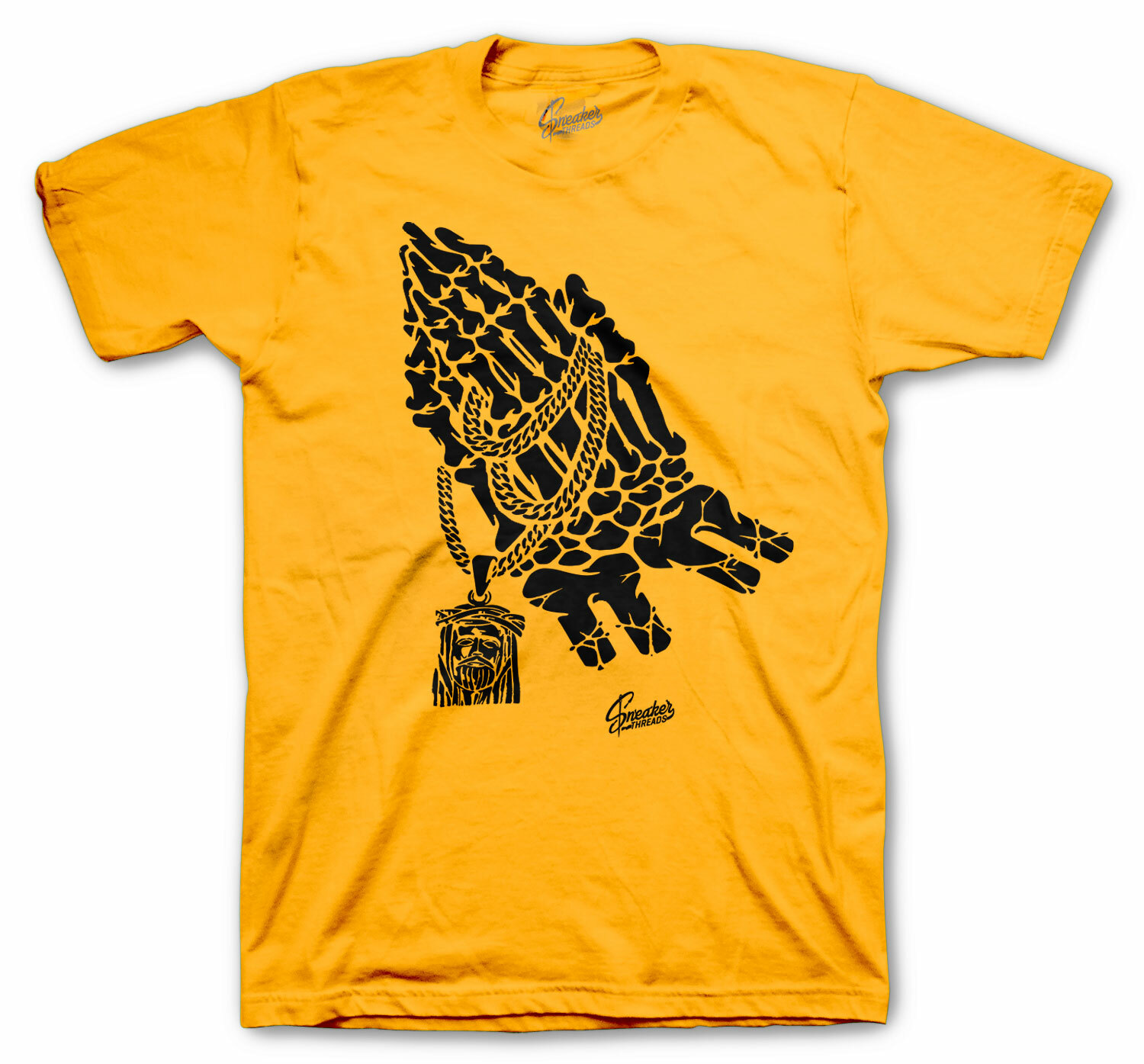 Shirt Match Jordan 9 University Gold Charcoal Shoes – Pray Tee