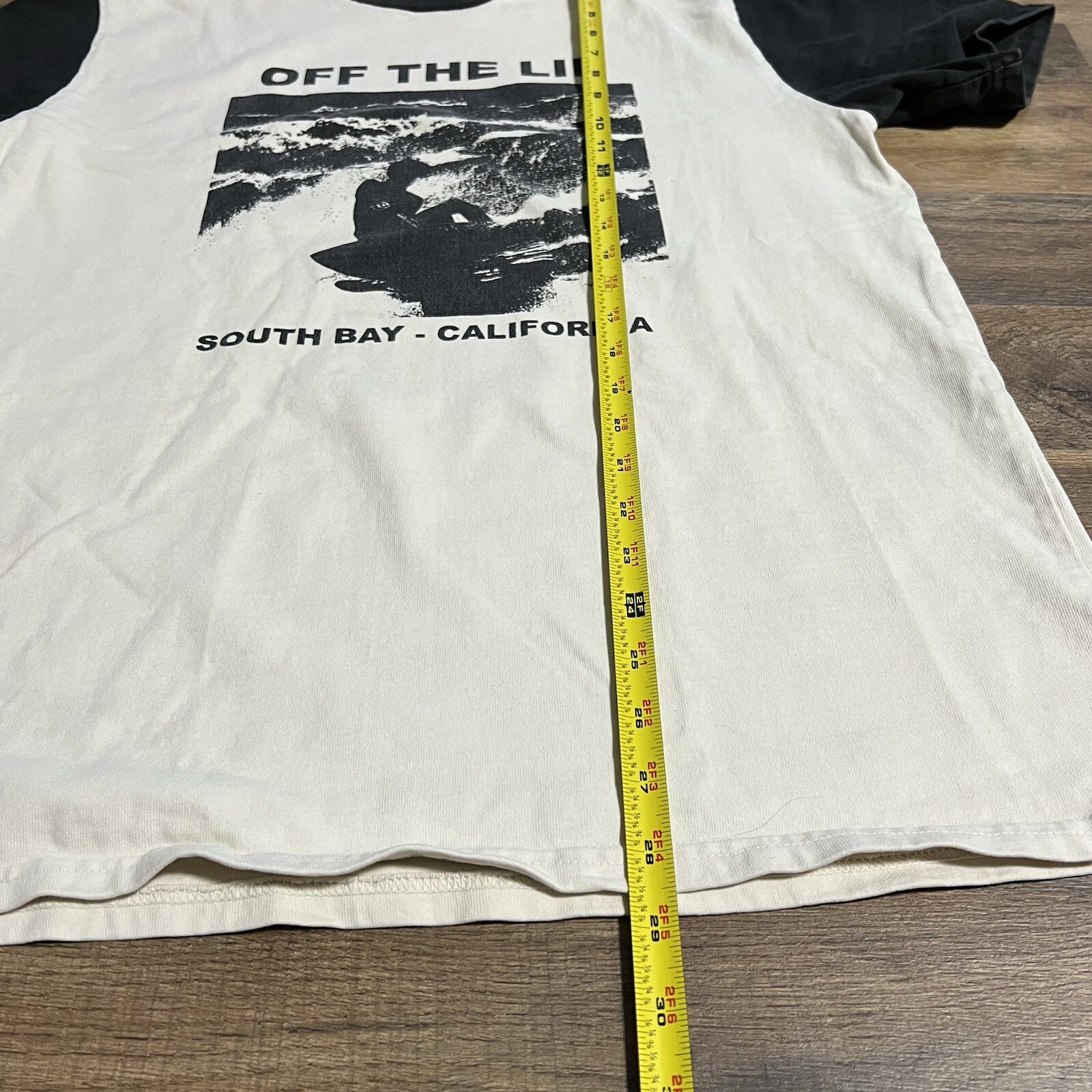 John Galt Brandy Melville OFF THE LIP California Heavy Mens Surf T-Shirt L Large gallery