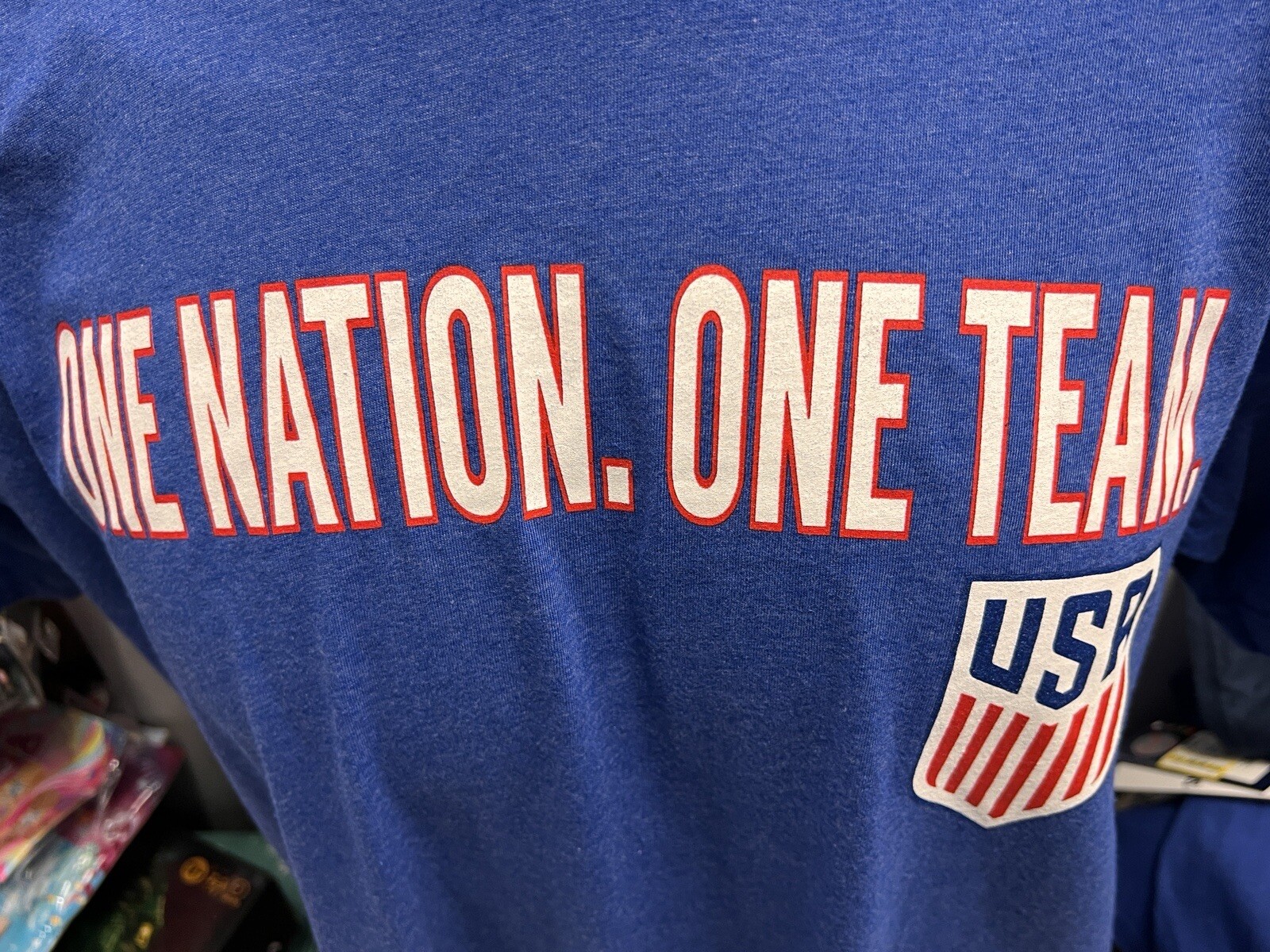 Team USA One Nation One Team T-Shirt Blue Sizes SOCCER SHIRT NEW WITH TAGS gallery