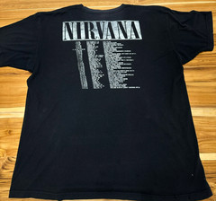 Custom Thrashed Nirvana In Utero T Shirt XL Faded Black Grunge Band Tee 2016