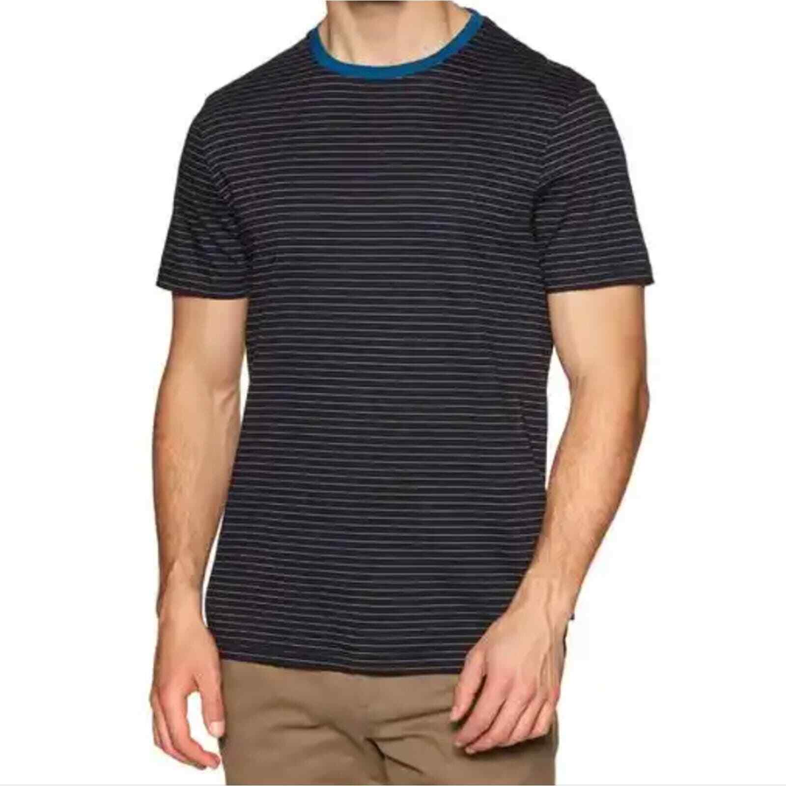 Ted Baker London Dayout Striped Crew Neck Short Sleeve T Shirt Men’s Medium