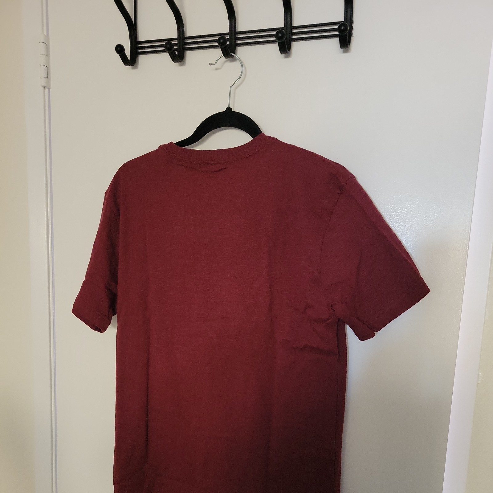 NWT Disney Men's Maroon Certified Cotton Blend Grumpy Shirt Short Sleeves-Size S gallery