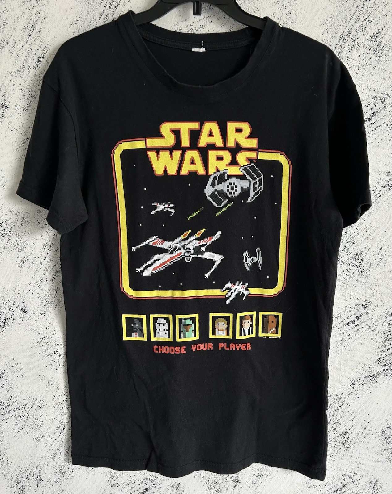 Star Wars T-Shirt Unisex Medium? Tag Cut (See Photo) “Choose Your Player” EUC