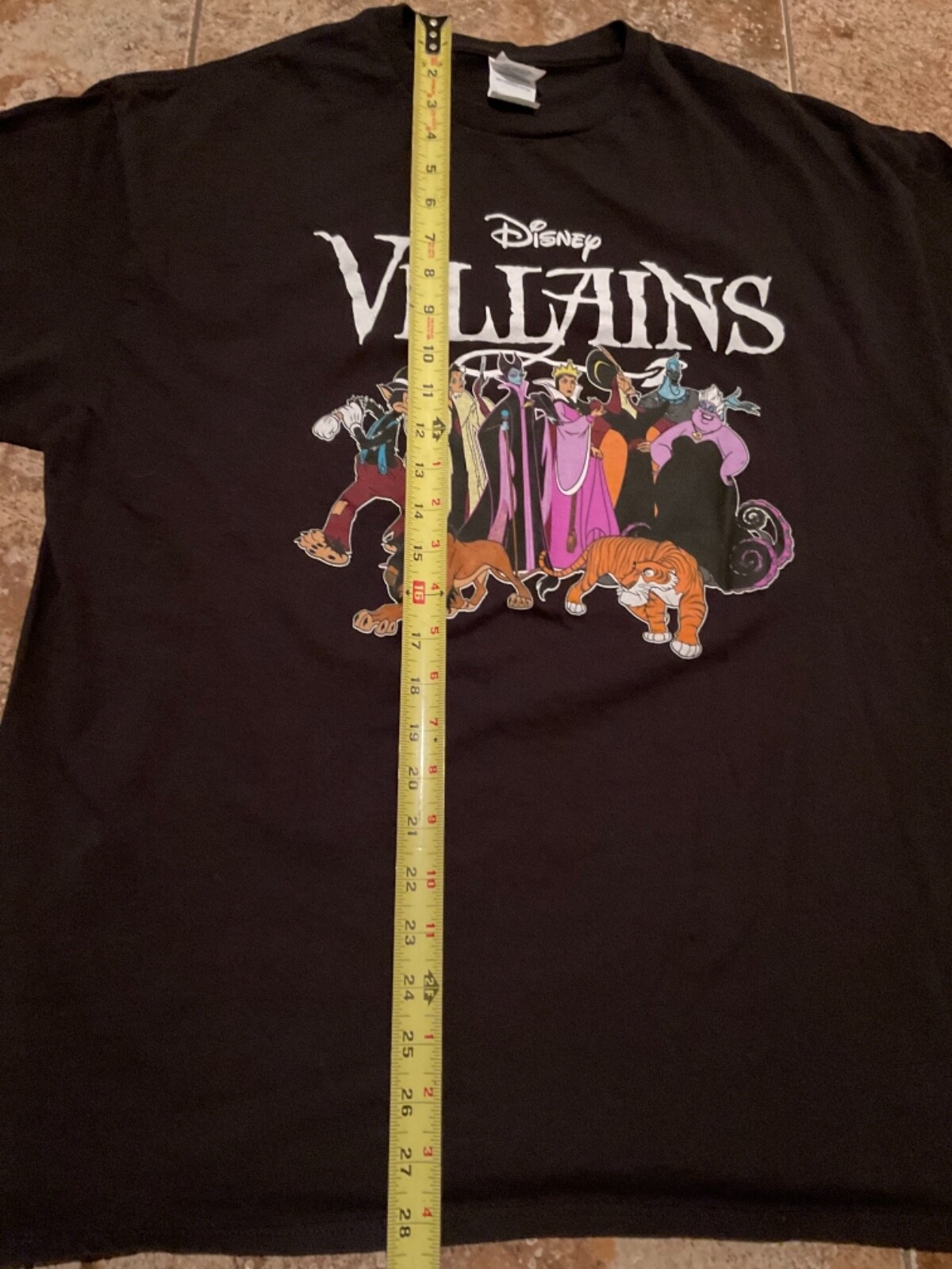 DISNEY VILLAINS GRAPHIC T-SHIRT ( MENS XL ) BLACK PREOWNED gallery