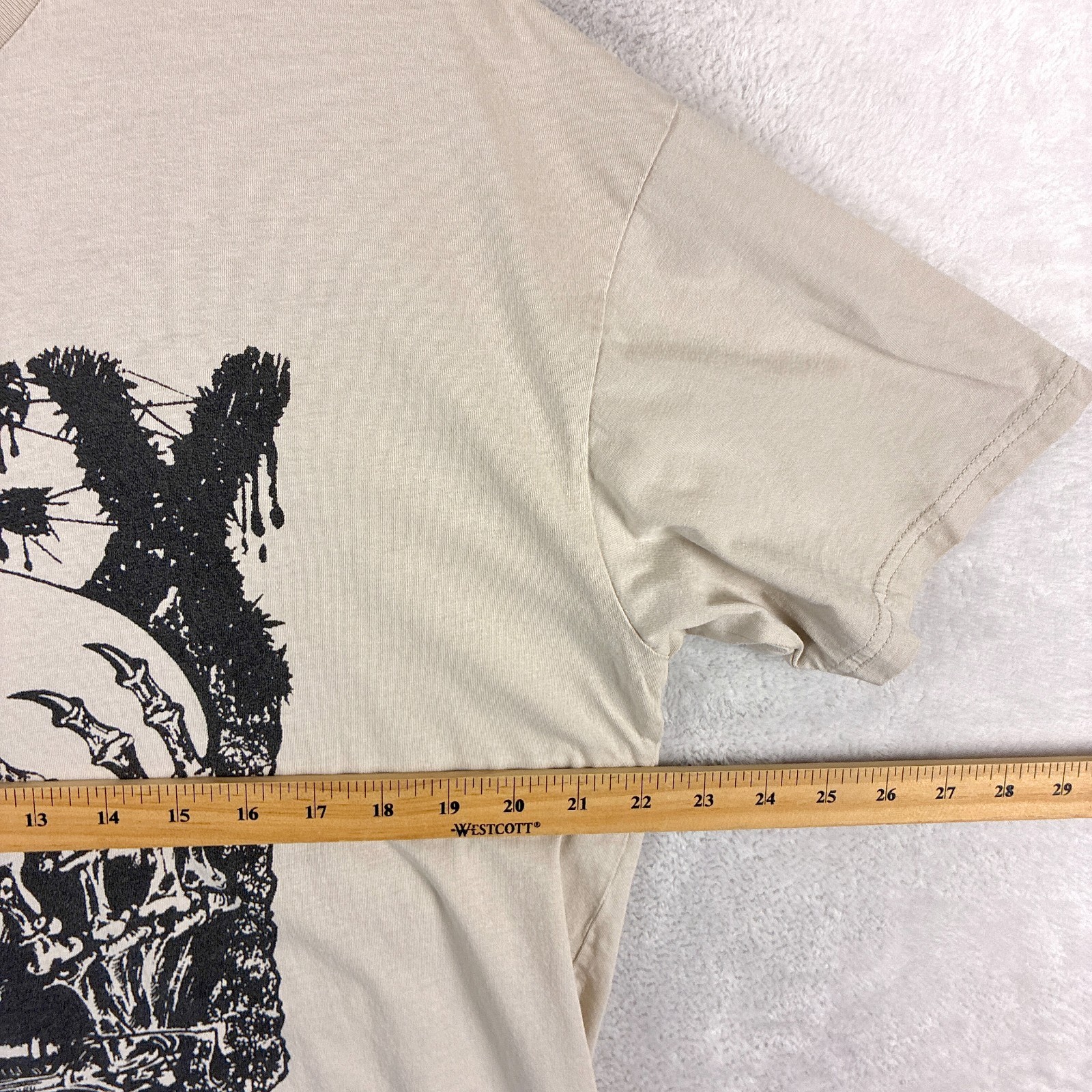 NOFX Tshirt Mens XL Beige Black Final Tour Skull Thrash Skate Punk Rock Band gallery