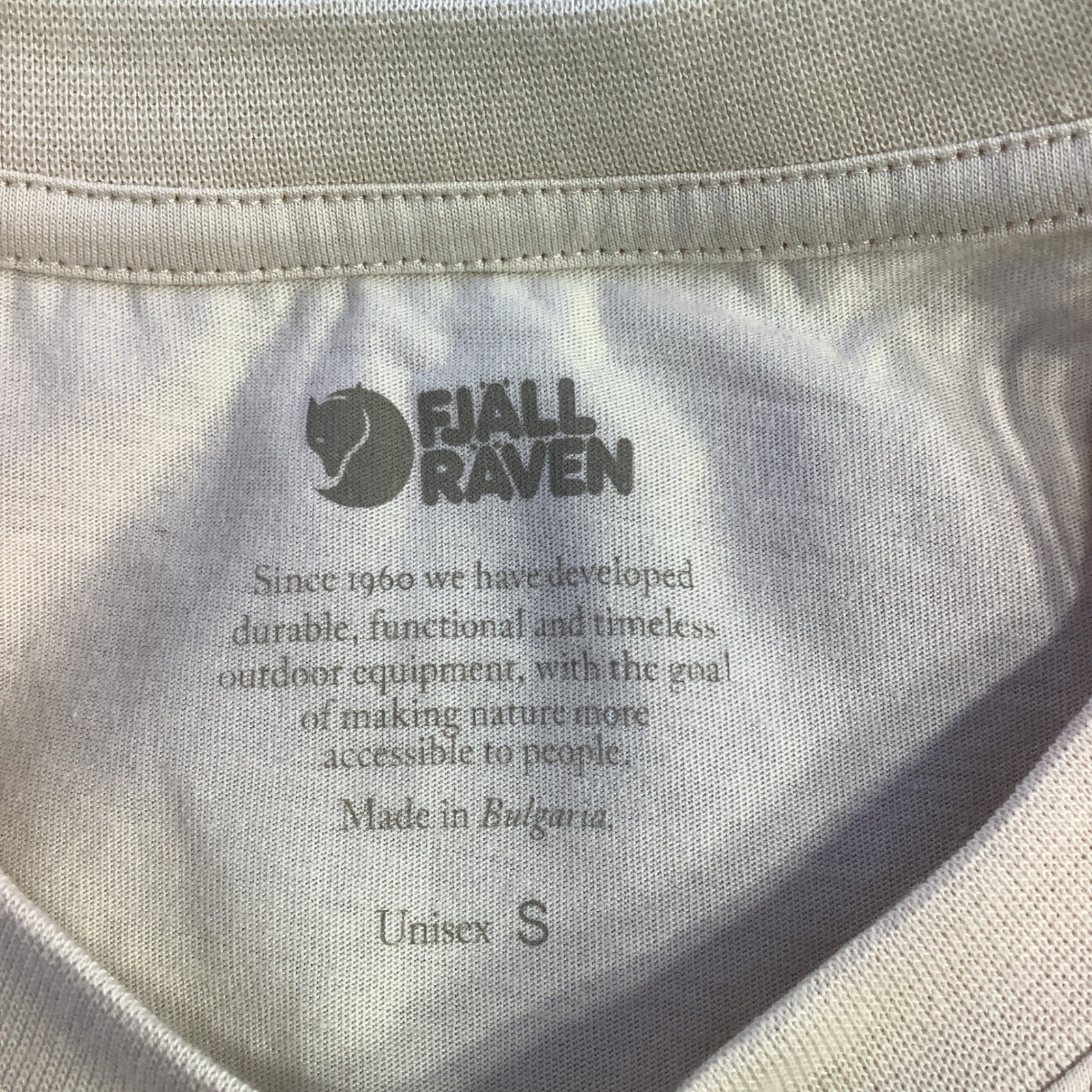 Fjallraven Kanken T-shirt Boston Chalk White Organic Cotton Unisex Small NWT gallery