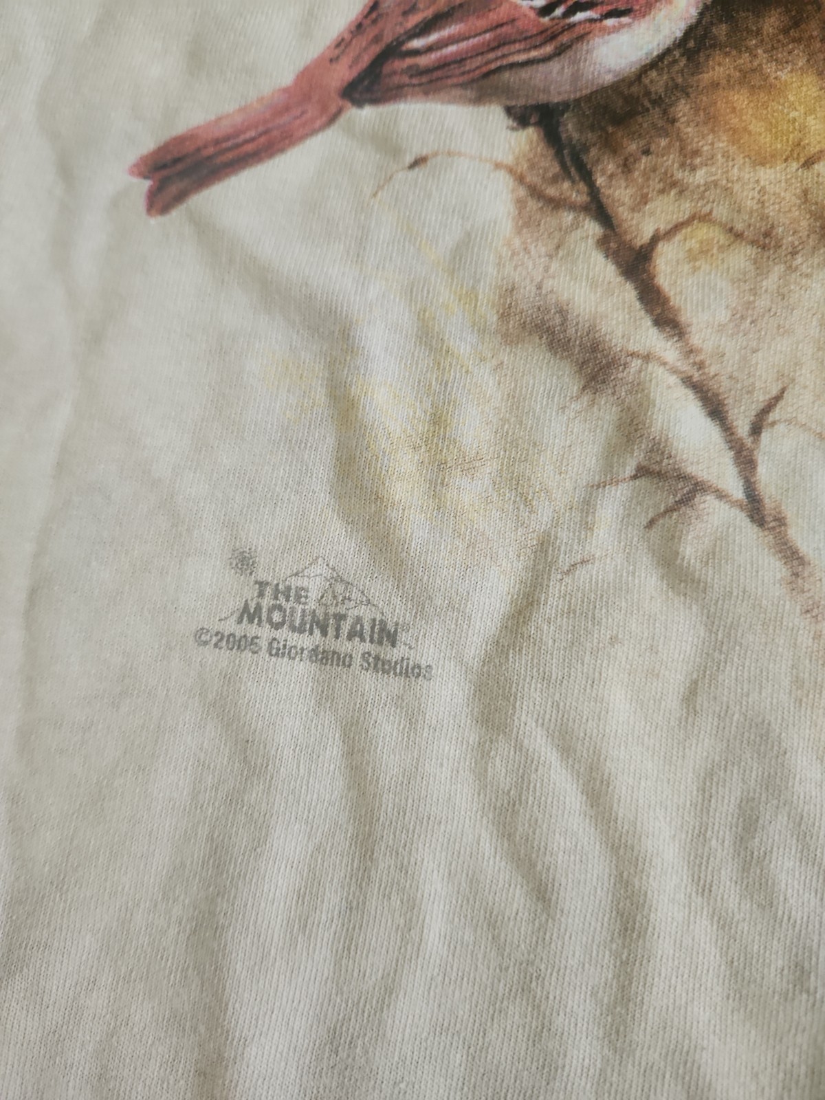 The Mountain Mens T-shirt Vintage 2005 Beige Raccoon In Tree XL gallery