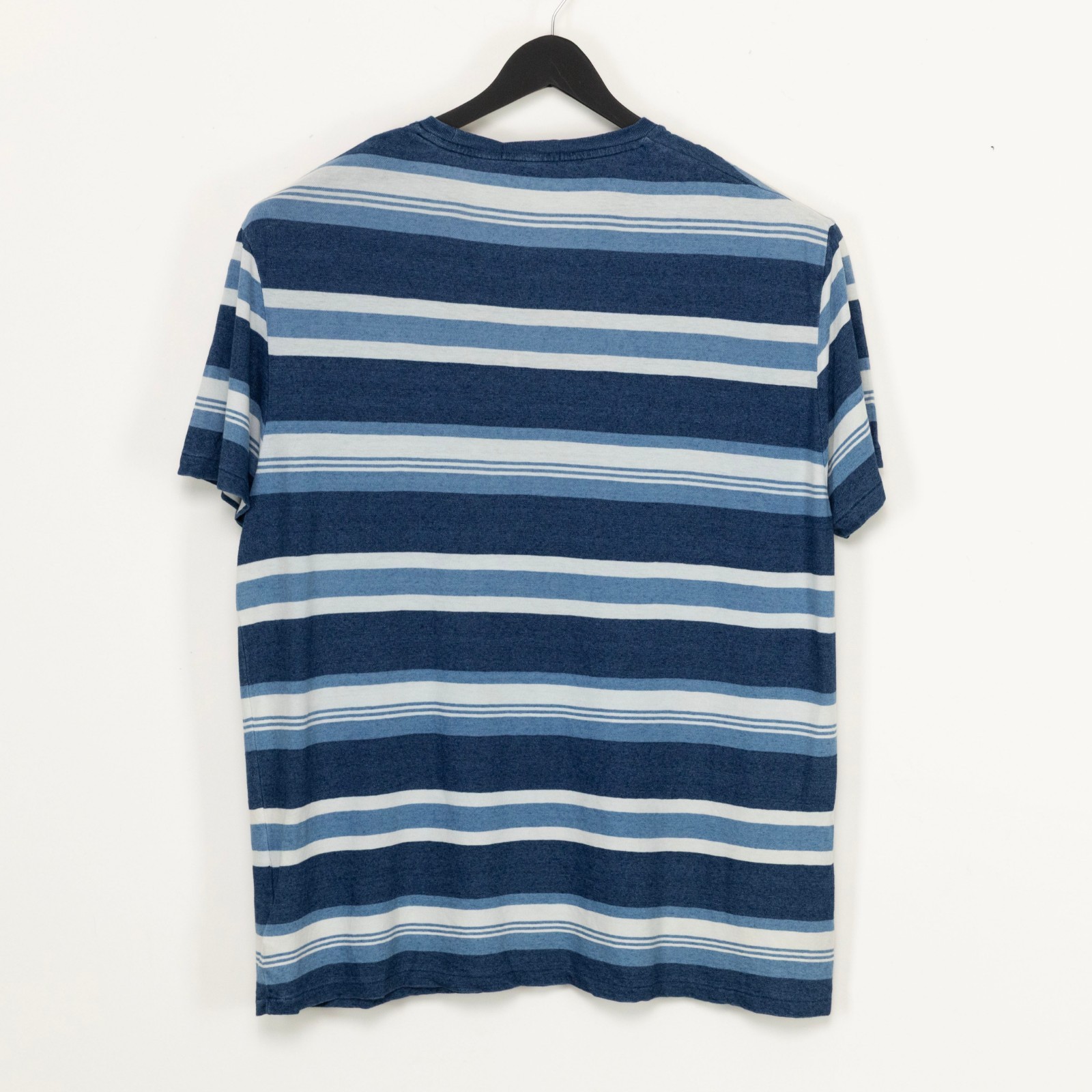 Polo Ralph Lauren Men Classic Fit Striped Cotton Linen Tee Navy Size XL gallery