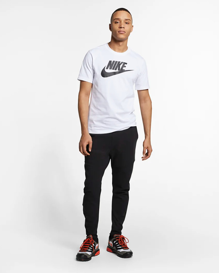 Nike Sportswear Icon Futura Logo Tee Mens Tee Shirt White Multi Size Casual Top gallery