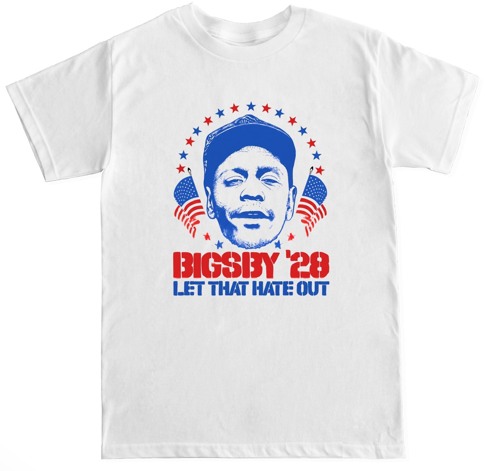 BIGSBY 2028 CLAYTON CHAPPELLE COMEDY SHOW PRESIDENT MENS T SHIRT