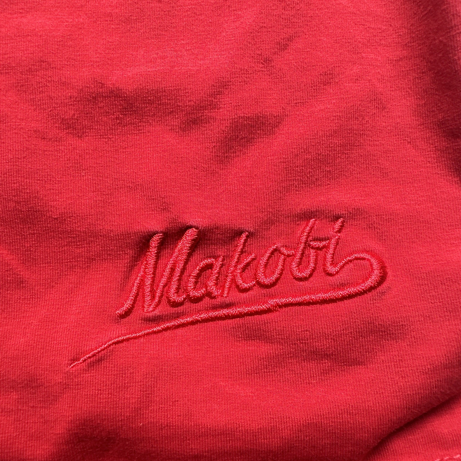 MAKOBI shirt Street Wear Frenemies Embroidered Patch Textured ReD WTF Cat 3XB gallery