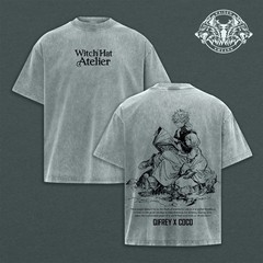 Witch Hat Atelier Acid Wash Apparel: Qifrey x Coco Vintage Graphic Tee, Muscle