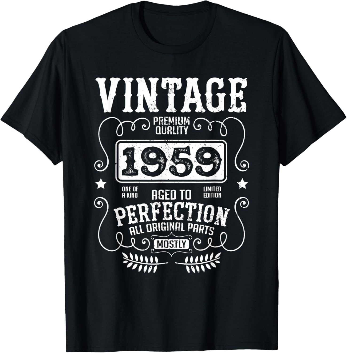VINTAGE 1959 Funny Birth Year Birthday Sarcastic Quote Retro T-Shirt gallery