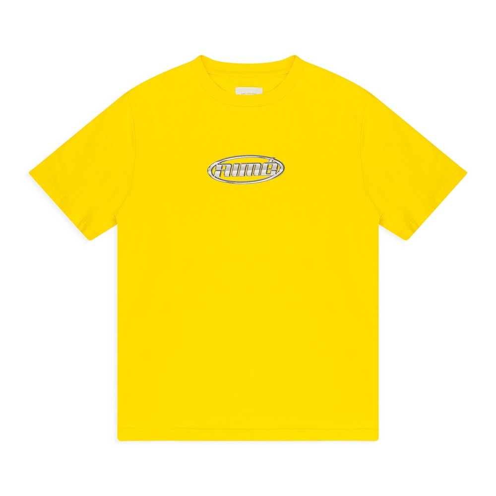 NWT AIME LEON DORE YELLOW CHROME LOGO T-SHIRT SIZE S $85