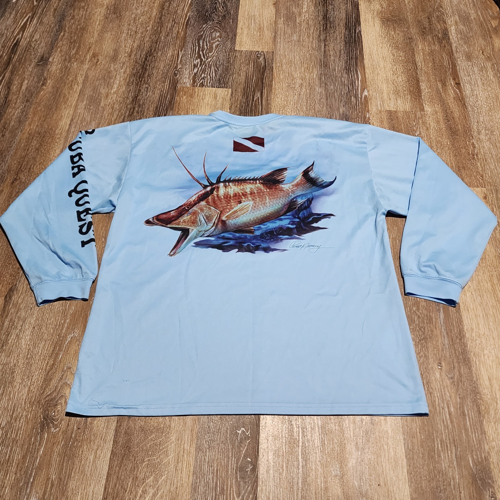 Scuba Quest Florida Dive Centers Performance Dri Fit Long Sleeve T-Shirt Size XL gallery