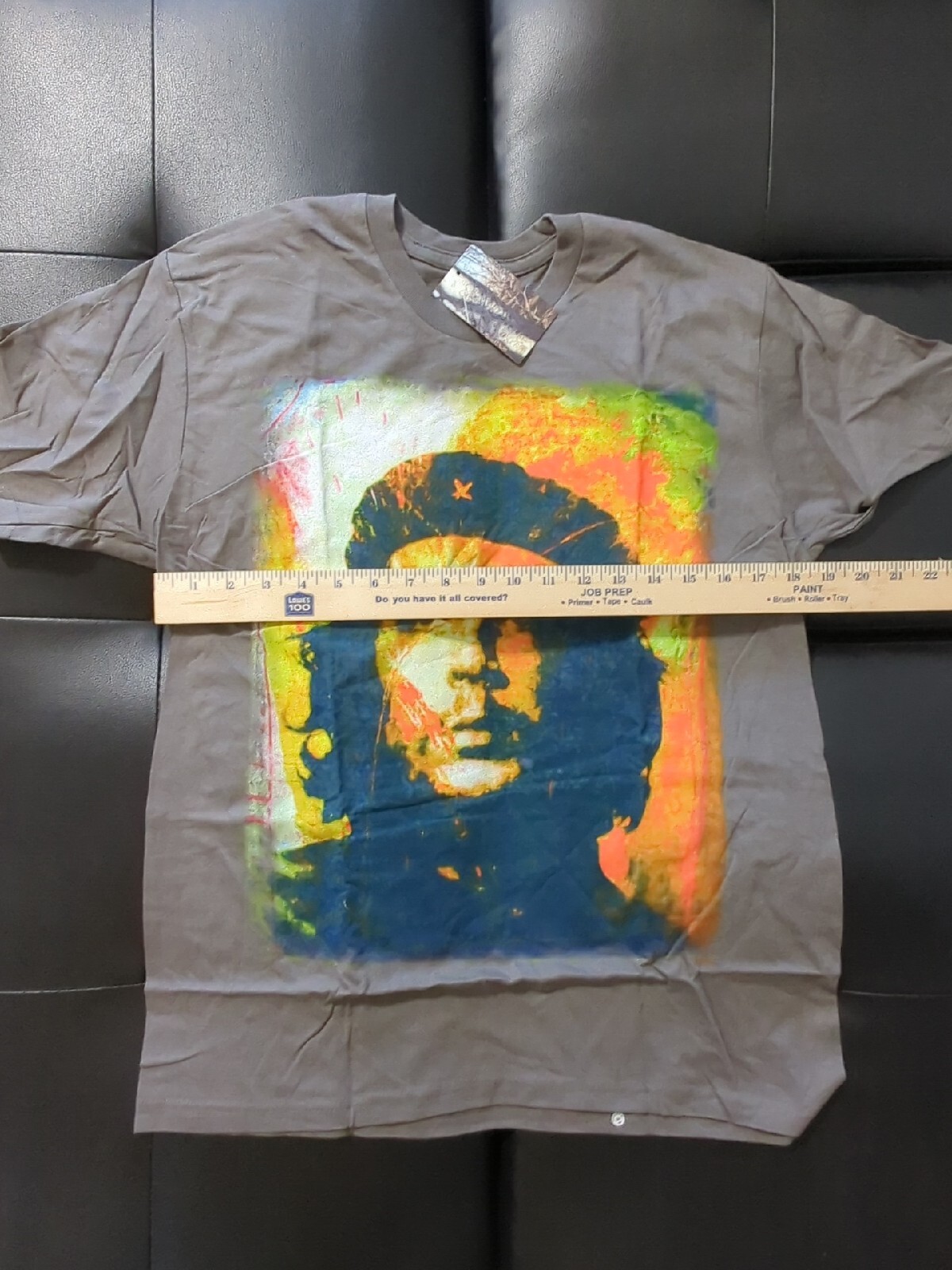 NWT Che Guevara Revolutionary T-Shirt Men's Short Sleeve Gray Graphic Print M gallery