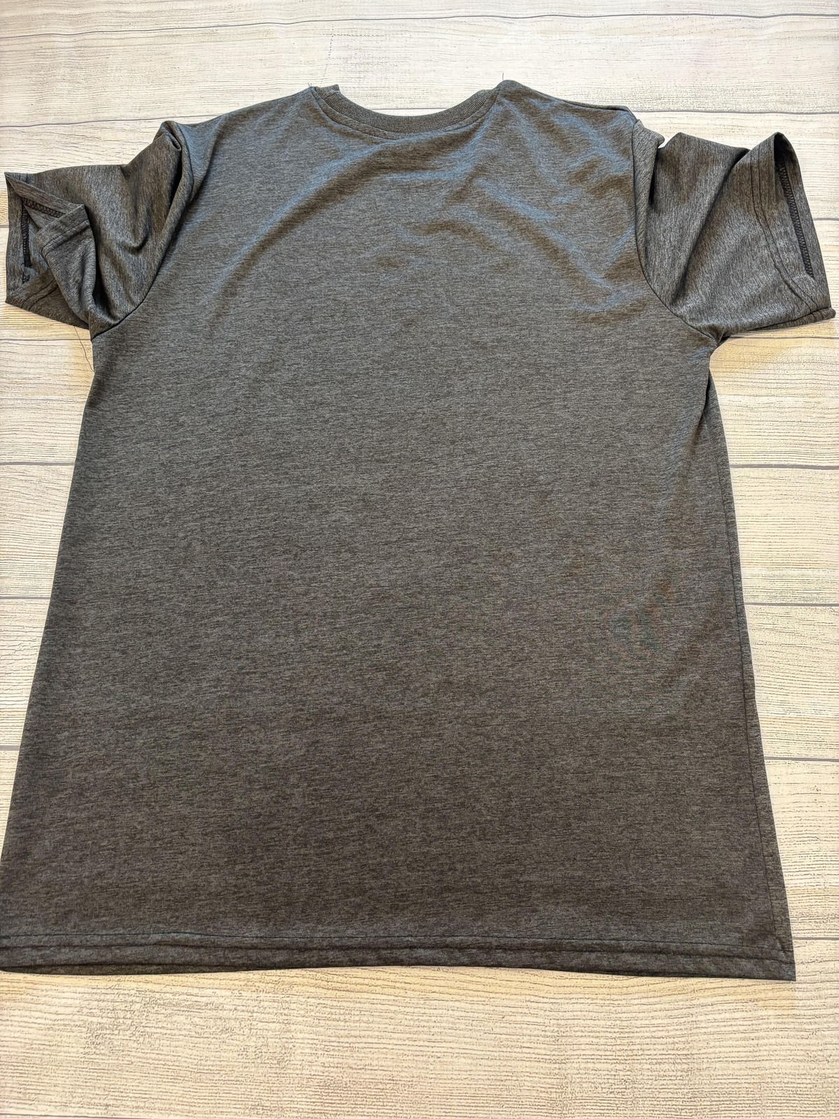 Mossy Oak Shirt Mens Medium Gray Performance Camo Flag Graphic Outdoor Hunting gallery