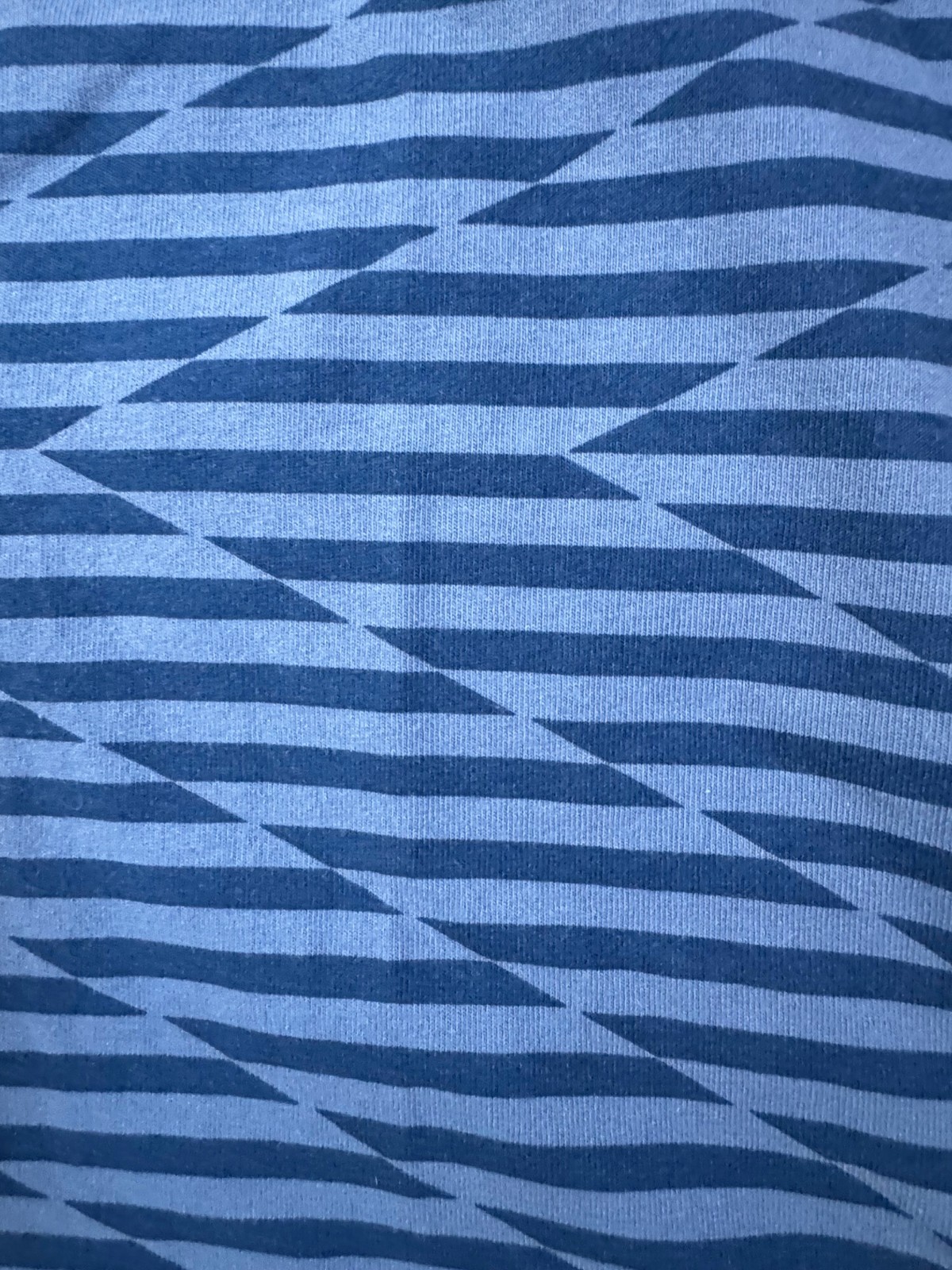 BARRY McGEE x SPRZ NY x MoMA T-Shirt Op Art Blue 100% Cotton Size L gallery