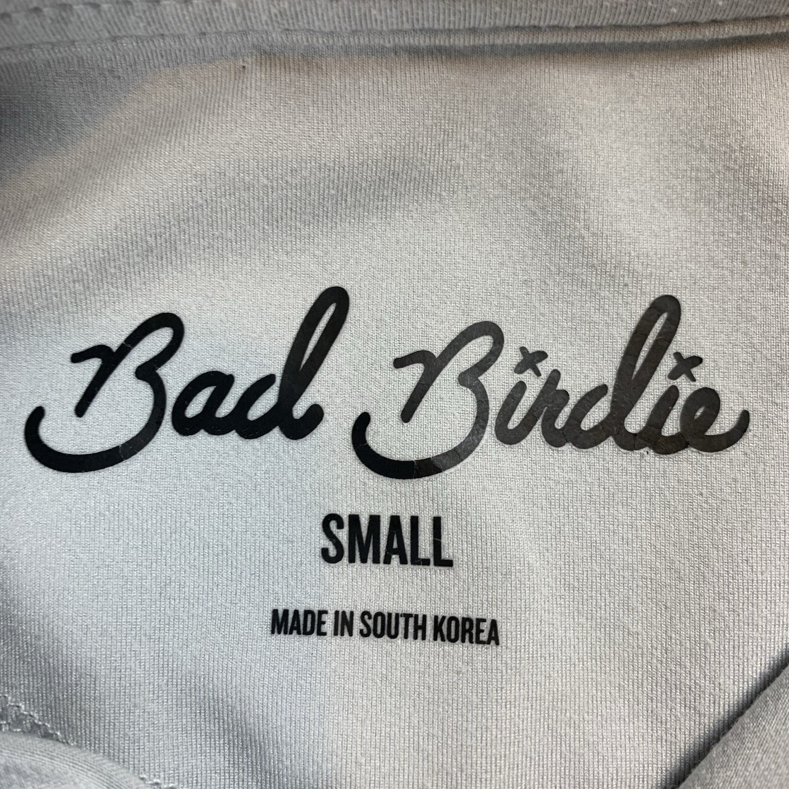 Bad Birdie 1/4 Zip Pullover Men's S Gray Stretch Performance Golf gallery
