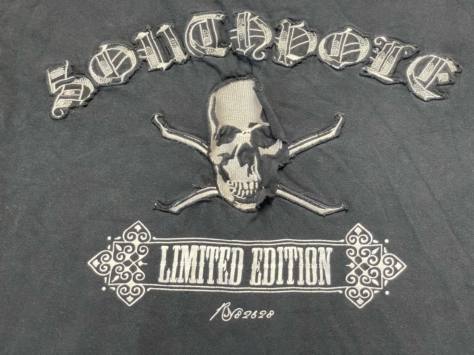 Vintage Southpole Y2K Limited Edition Graphic Skull Long Sleeve Large Black Rare gallery