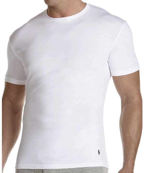 3 POLO RALPH LAUREN MENS 1XL TO 4XL BIG & TALL WHITE BLACK STRETCH CREW T-SHIRTS gallery
