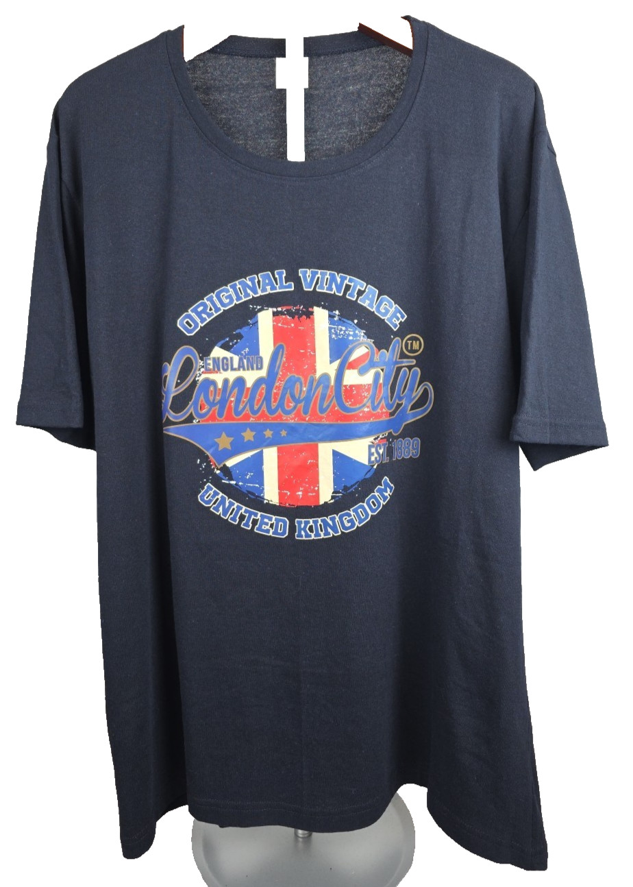 Original Vintage London City United Kingdom Navy S/S 2XL Tee Destination Travel gallery