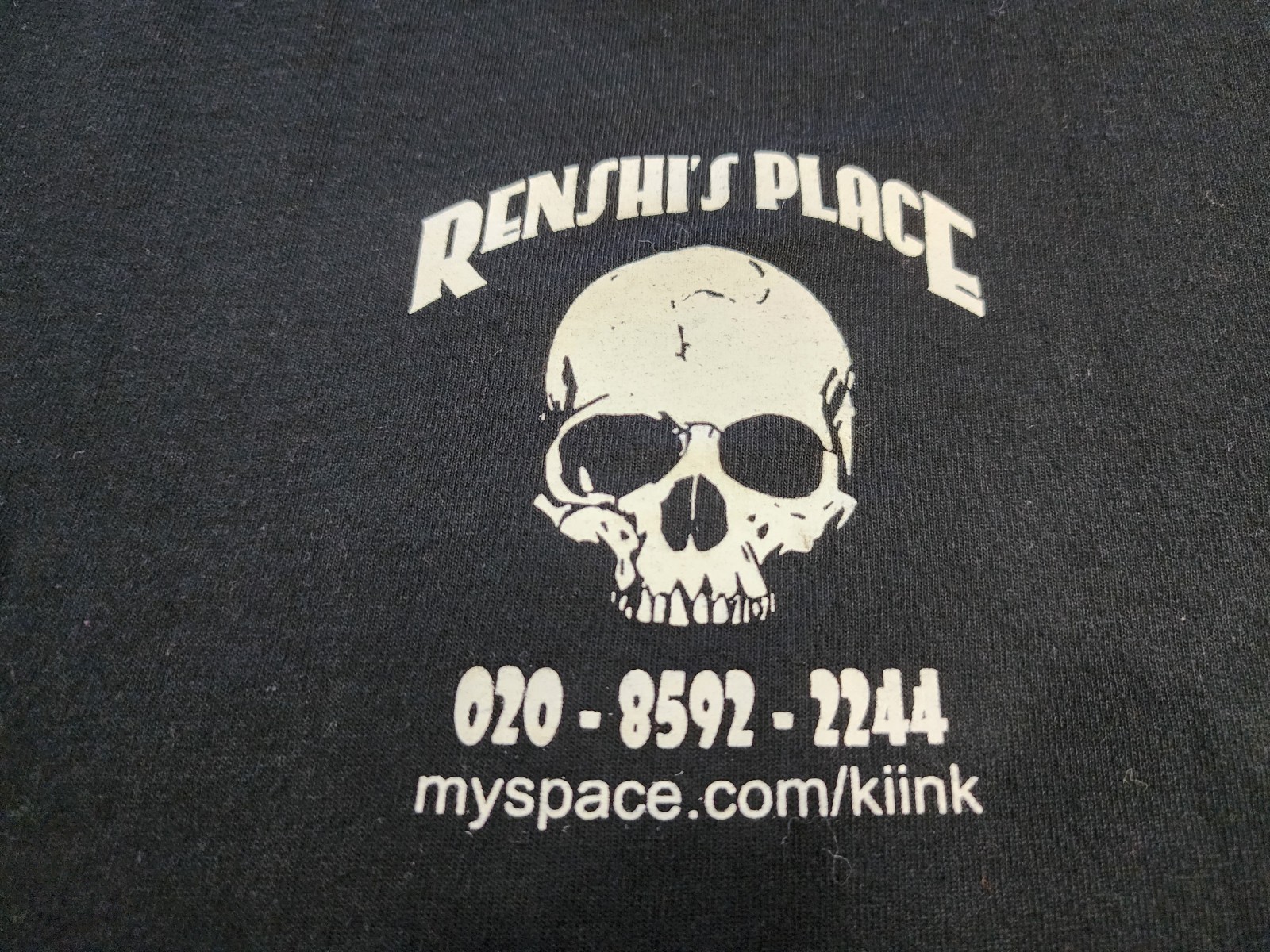 Vintage Tattoo Shirt L Black Skull Punk Rock Hunt The Flesh Inverted Cross Y2K gallery