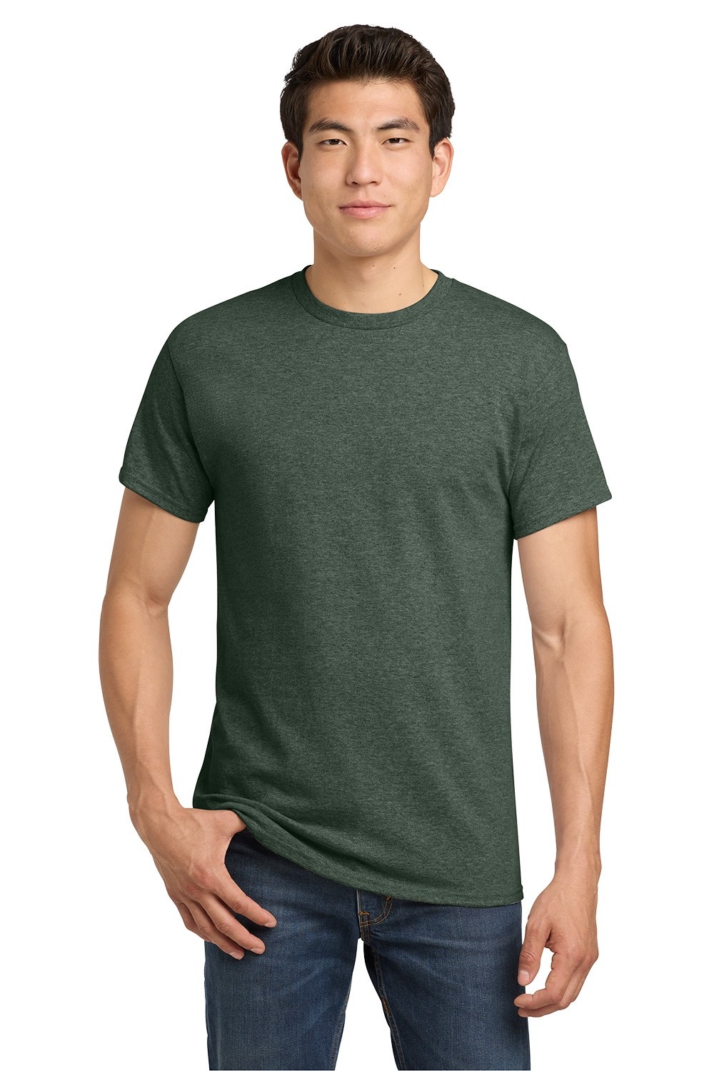 Gildan Heavy Cotton Men's Crew Heather T-Shirts Multipack (6 Pack) gallery