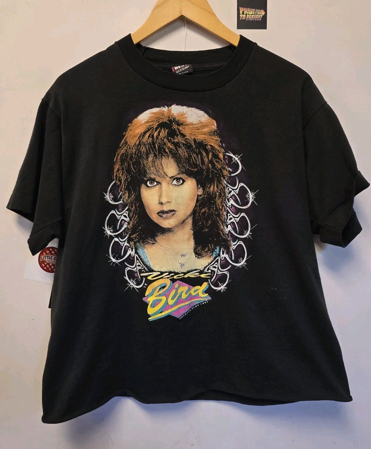 Vtg 90s Vicki Bird Cropped T Shirt L 1991 Country Music Best gallery