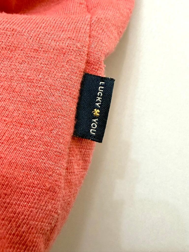 Lucky Brand T-Shirt Mens Large Coral Red Heather Short Sleeve Crew Neck Tee gallery