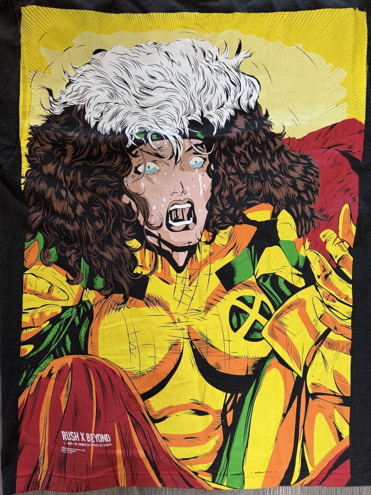 Rush X Beyond Rogue X Men Graphic T Shirt Marvel Anime Style L 21.5x26 gallery